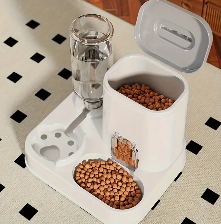 Dispensador Automático de Comida y Agua Para Tu Mascota